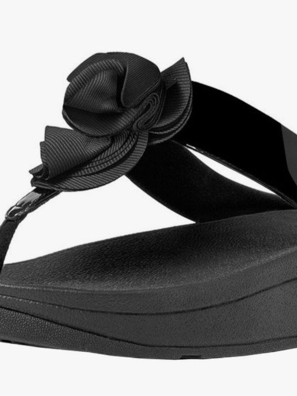 Fitflop Flop Florrie Toe- Thong Sandal- Size 7US Black